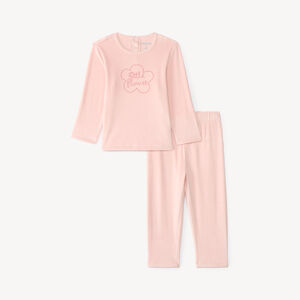 Pijama de 2 piezas de terciopelo para bebé niña 