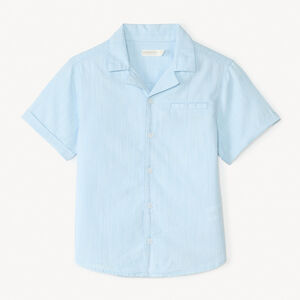 Camisa de manga corta de tela texturada para niño 