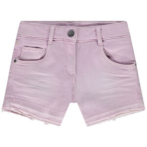 Short vaquero efecto overdye para niña 