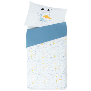 Juego de cama con funda nórdica y funda de almohada "Mis amigos los dinosaurios"  Main Juego de cama con funda nórdica y funda de almohada "Mis amigos los dinosaurios"