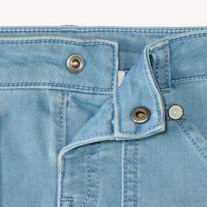 Bermudas de jean estilo workwear con bordado de palmera para bebé niño 