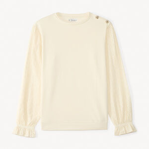 Sudadera de felpa efecto 2 en 1 unicolor para mujer 