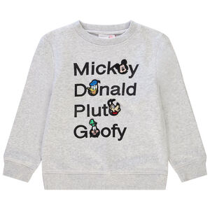 Sweat en molleton à texte et badges Mickey Disney pour garçon Main Sweat en molleton à texte et badges Mickey Disney pour garçon