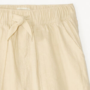 Bermudas de tela con efecto lino niño 
