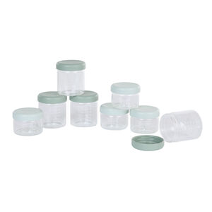Lote de 8 tarros de conservación de vidrio 4 x 120 ml + 4 x 220 ml 