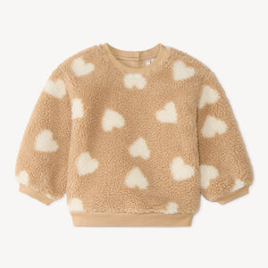 Sudadera oversized de sherpa para bebé niña 