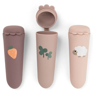 Moldes de silicona para helados x 3 Sheepy rosa 