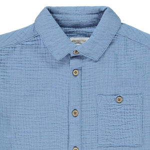 Camisa de manga larga unicolor de tetra para niño 