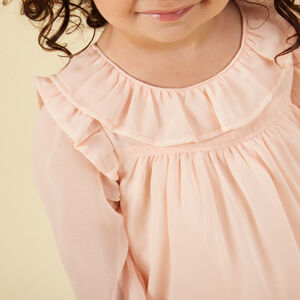 Conjunto vestido de manga larga + diadema para bebé niña 