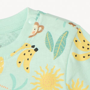 Camiseta de manga corta con estampado divertido para bebé niño 