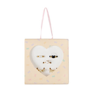Lot de 5 bagues fille avec boîte 