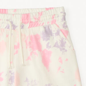 Short de felpa efecto tie & dye niña 
