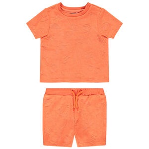 Ensemble 2 pièces en éponge effet dévoré pour bébé garçon 