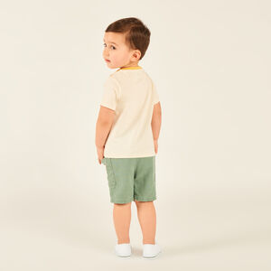 Camiseta de manga corta con estampado de cocodrilo para bebé niño 