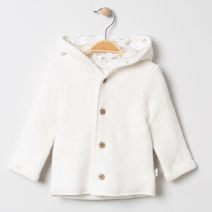 Chaleco con capucha de algodón con forro de jersey estampado para bebé 