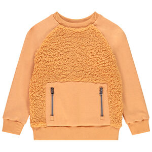 Sweat bi-matière à poches zippées pour enfant garçon Main Sweat bi-matière à poches zippées pour enfant garçon