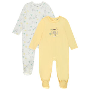 Lote de 2 peleles para bebé niño con aperturas adaptadas a su edad 