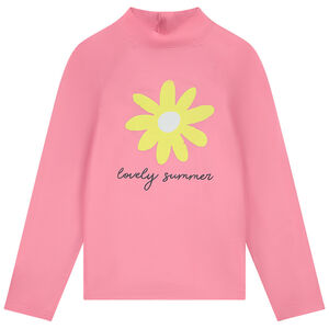 Camiseta de baño de manga larga anti-UV SPF 50+ con motivo flor para niña  Main Camiseta de baño de manga larga anti-UV SPF 50+ con motivo flor para niña