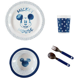 Vajilla 5 piezas de melamina Mickey Disney 