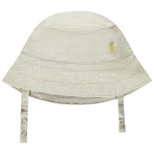 Gorro tipo Bob en tela con bordado de piña para bebé niño  Main Gorro tipo Bob en tela con bordado de piña para bebé niño