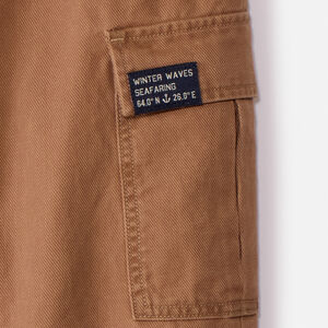 Pantalon style cargo uni avec poches pour garçon 