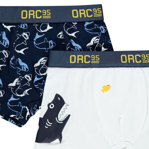 Pack de 2 bóxers estampados de tiburones niño 