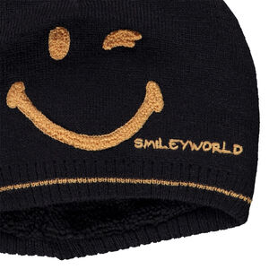 Gorro de punto forrado en sherpa Smiley niño 