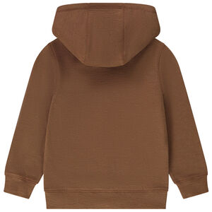 Gilet à capuche en molleton uni garçon 