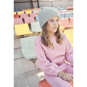 Gorro de canalé liso niña 