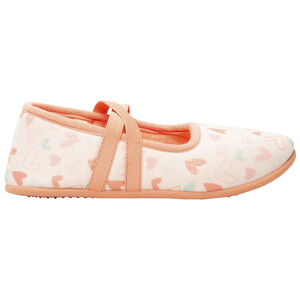 Chaussons forme babies imprimé coeurs pour fille 