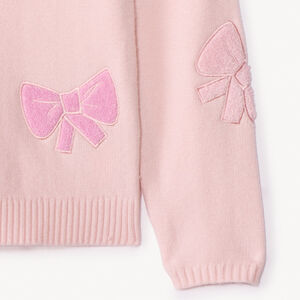 Jersey con parches de lazo niña 