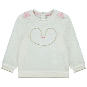 Sudadera de sherpa con bordado y orejas divertidas para bebé niña  Main Sudadera de sherpa con bordado y orejas divertidas para bebé niña