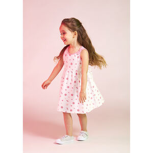 Vestido sin mangas estampado floral para bebé niña 