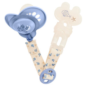Sujetachupetes con clip Pez 