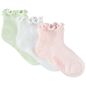 Lote de 3 pares de calcetines calados para bebé niña 