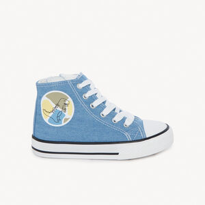 Zapatillas de lona altas efecto vaquero niño 