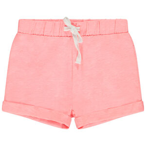Short liso en jersey slub para bebé niña 