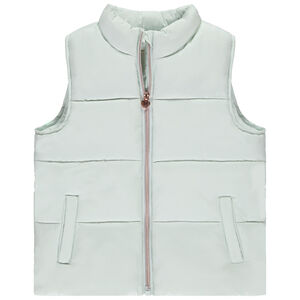 Doudoune sin mangas unicolor en tela mate para niña 