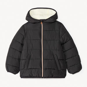 Chaqueta acolchada y forrada de micropolar para niña  Main Chaqueta acolchada y forrada de micropolar para niña