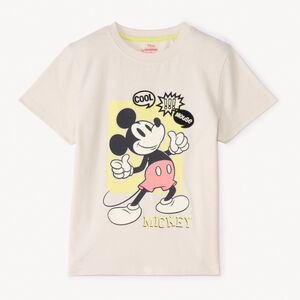 T-shirt manches courtes print Mickey Disney pour garçon 