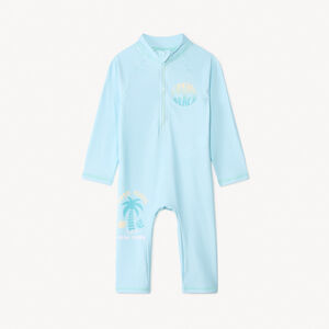 Combinaison de baño de manga larga anti-UV con estampado divertido para bebé niño 