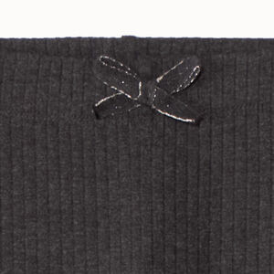 Legging de canalé liso con lazo niña 