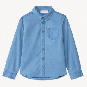 Camisa de manga larga lisa para niño 