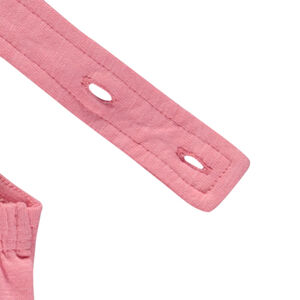 Combishort liso con tirantes ajustables en la espalda para niña  Main Combishort liso con tirantes ajustables en la espalda para niña