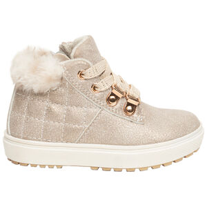 Botines dorados cuello pelo Main Botines dorados cuello pelo
