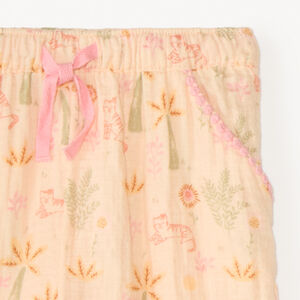 Pantalón ancho con estampado fantasía para niña bebé 
