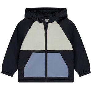 Chaqueta cortaviento efecto color block de jersey para niño 
