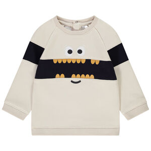 Sudadera en lana multicapas con print divertido para bebé niño 