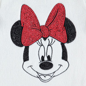 Pijama de borreguillo bicolor con Minnie Disney de lentejuelas 