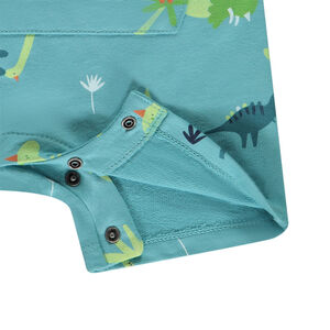 Combinaison courte en maille imprimé dinosaures pour bébé garçon 
